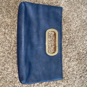 Blue with Gold detailing Hand Bag
